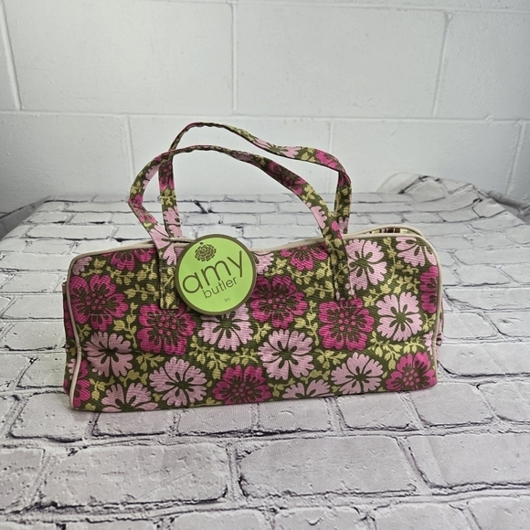 Amy Butler fabric floral barrel small purse new - Picture 6 of 8